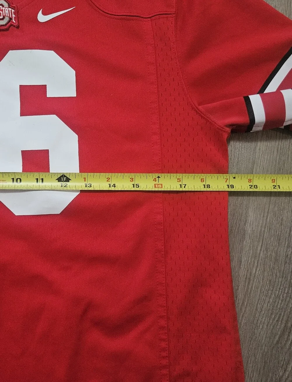 Nike NCAA Ohio State Buckeyes #16 Red Football Jersey Youth Size L